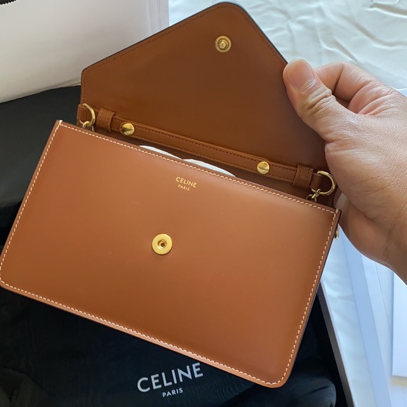NEW AUTH CELINE MAILLON TRIOMPHE WALLET ON CHAIN - Picture 5 of 6